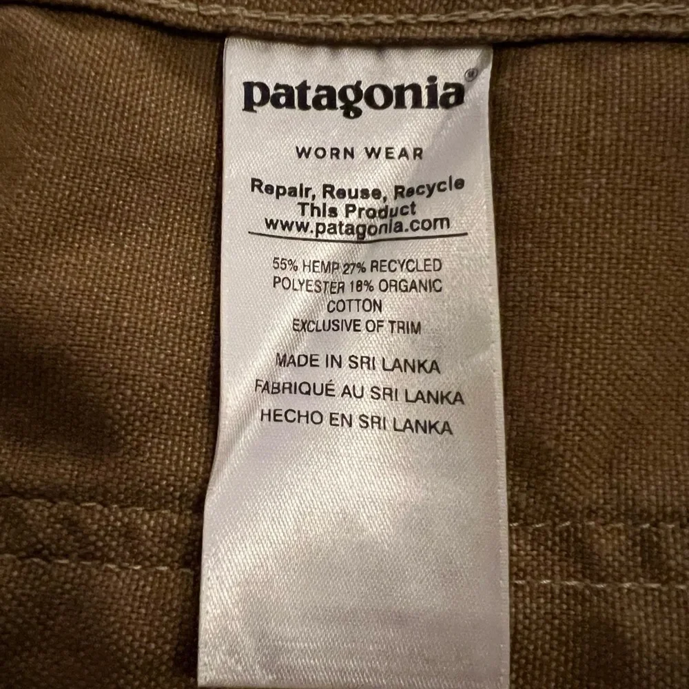 Patagonia Men’s Tan Hemp Worker Jacket Size Medium